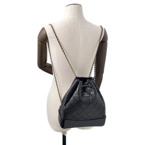 CHANEL Gabriel Do Backpack Aged Calf Leather Black A94485 - Picture 4 of 13
